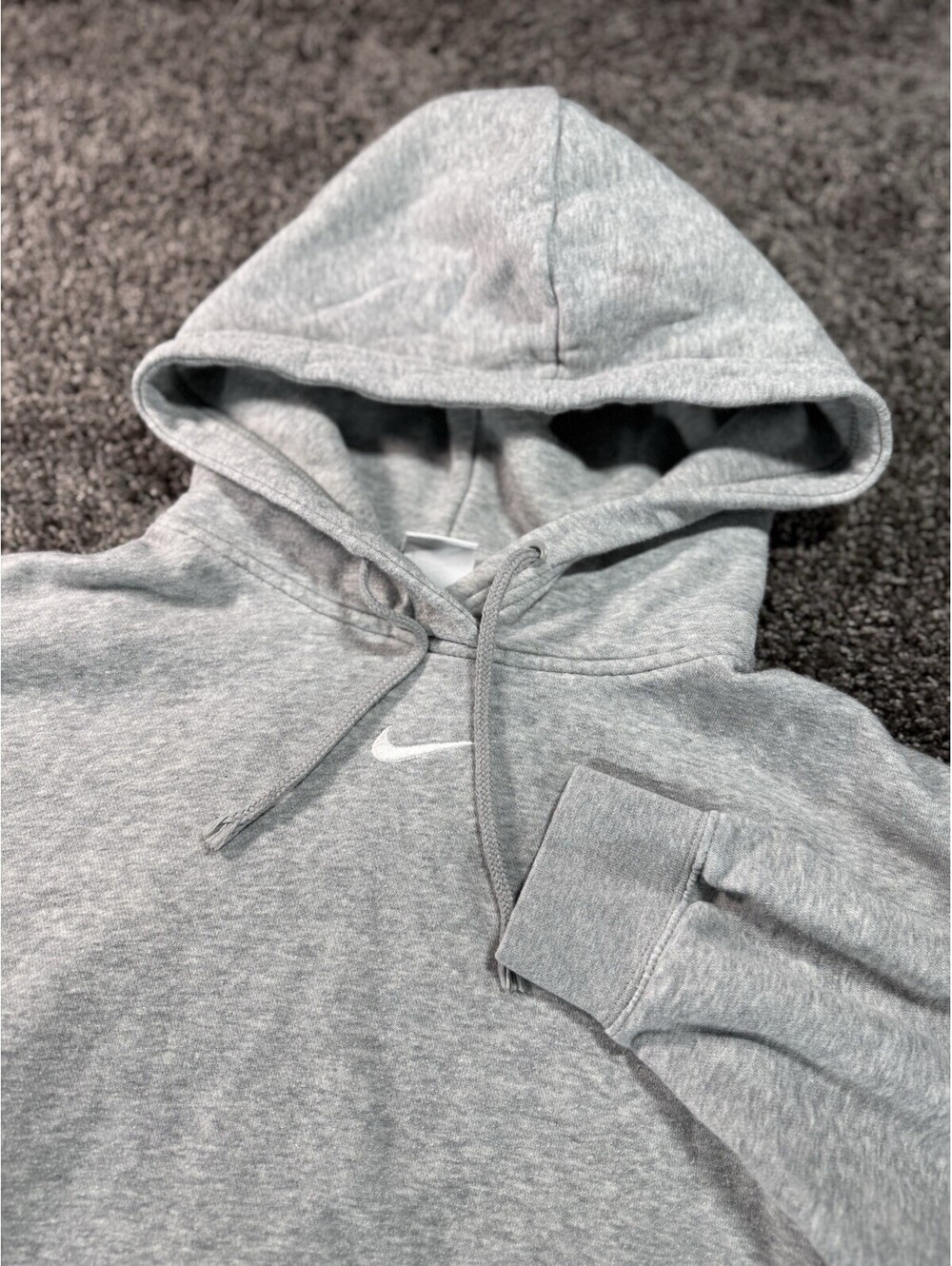 Nike Women's Small Fleece Pullover Hoodie Center Swoosh